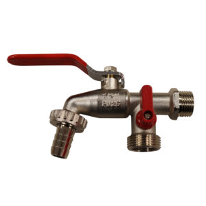 SIROCCO Kugelauslaufventil 1/2"AG - 3/4"AG Schlauchtülle