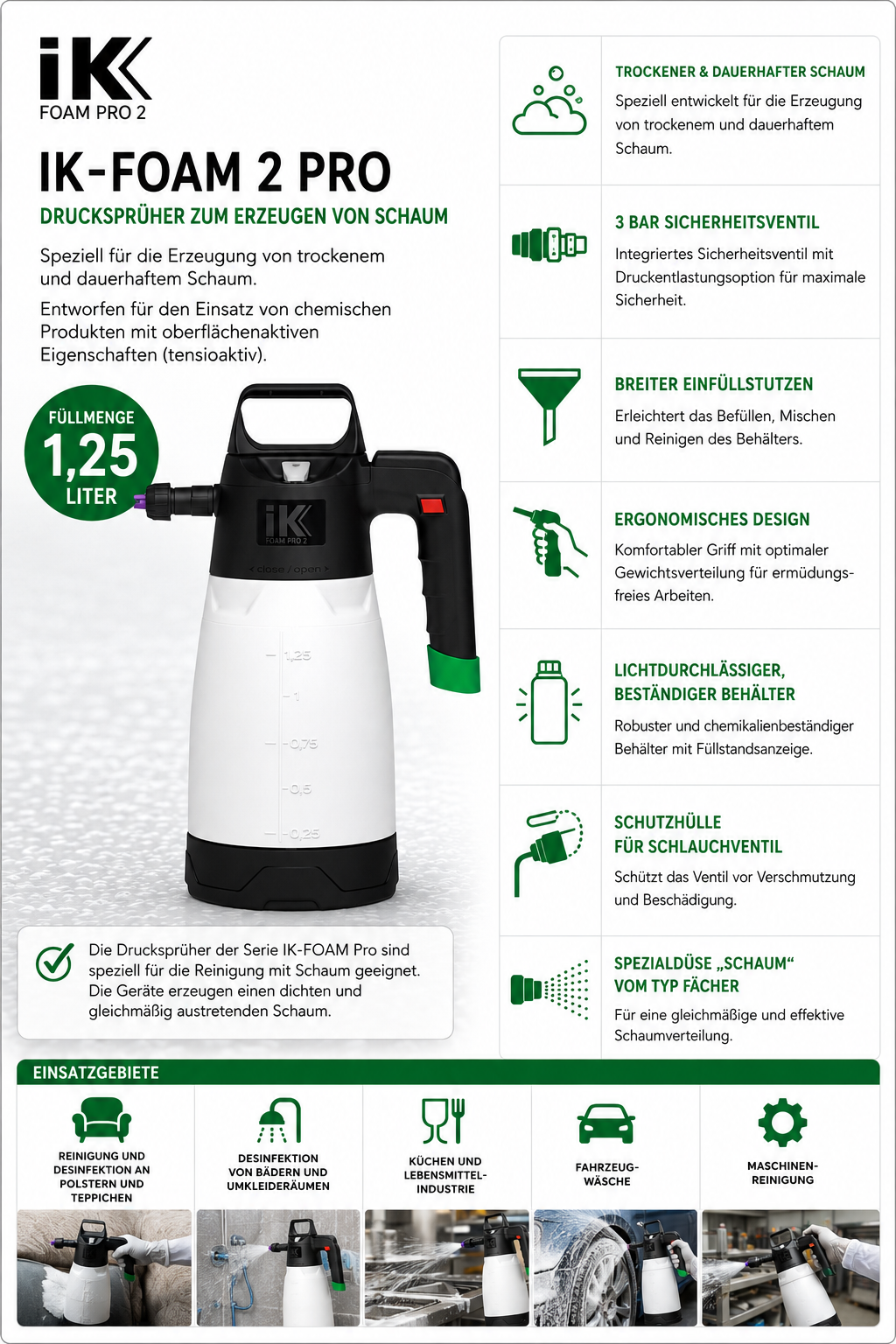 IK Foam Pro 2 Drucksprüher von Goizper – Bild 6