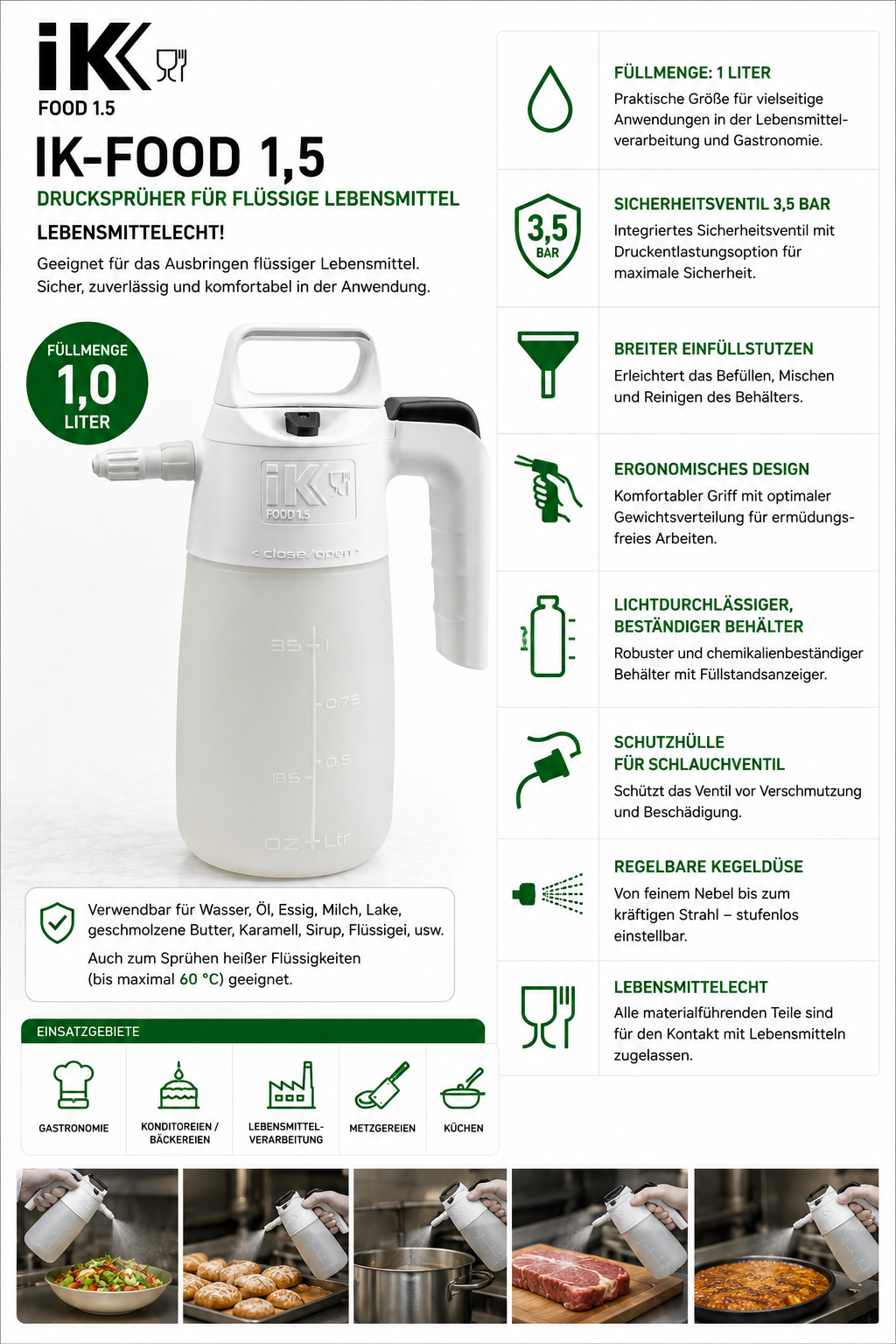 IK Food 1,5 Drucksprüher von Goizper – Bild 7