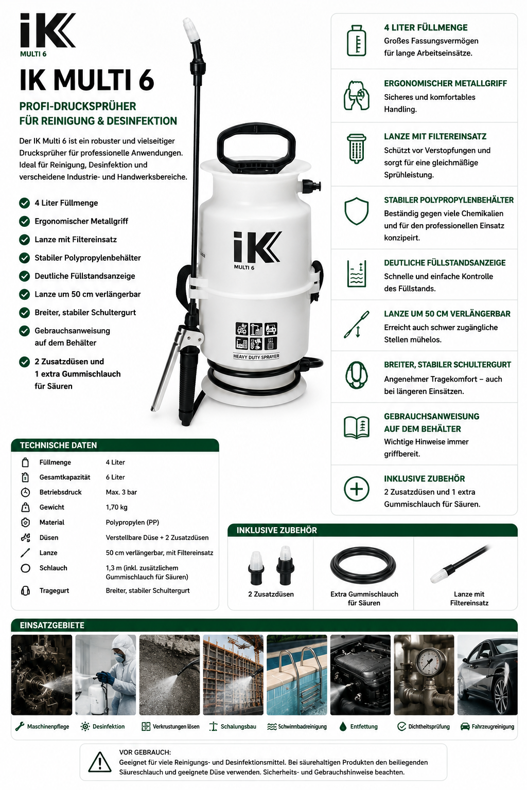IK Multi 6 Drucksprüher von Goizper – Bild 9