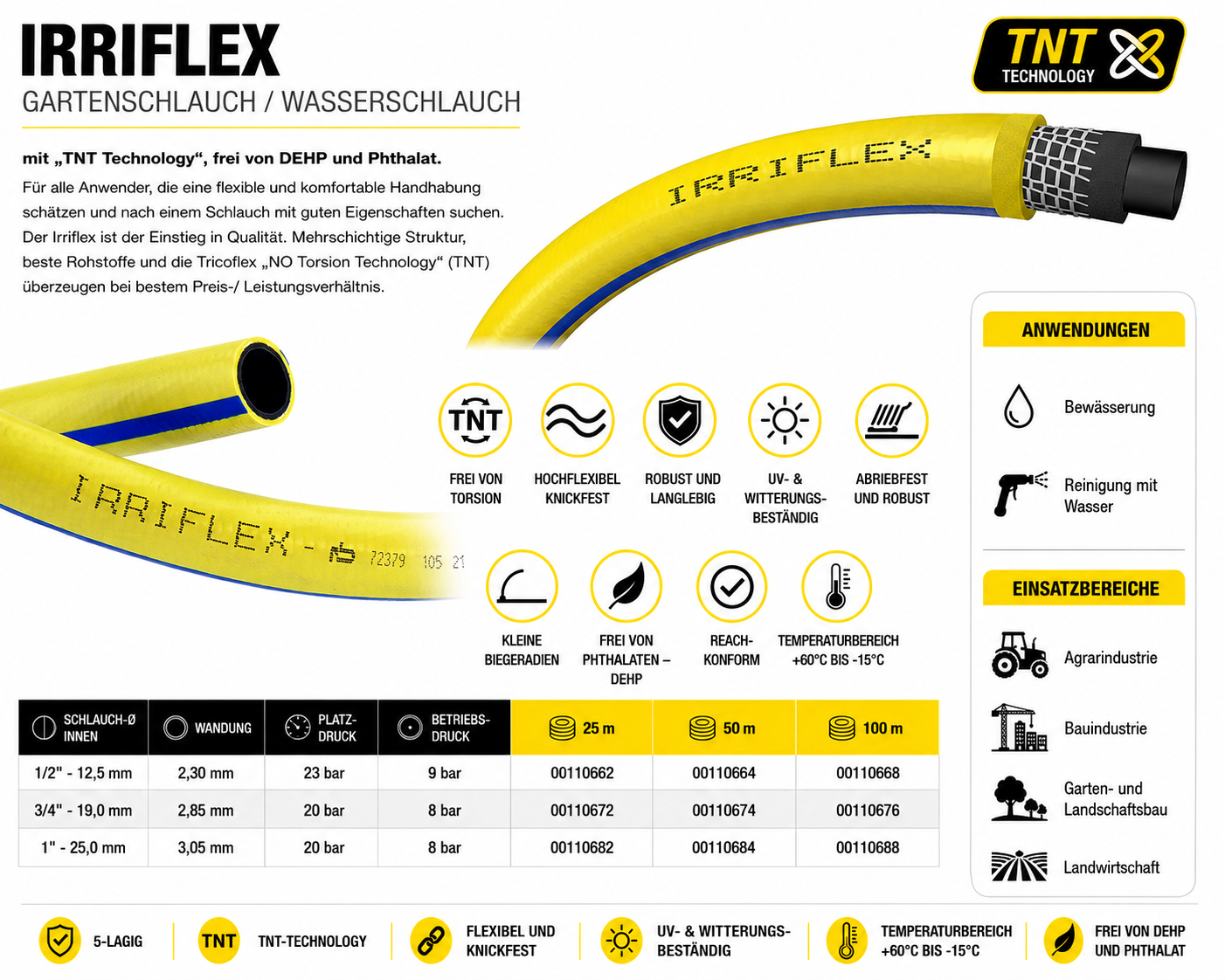 Irriflex TRICOFLEX Wasserschlauch – Bild 9