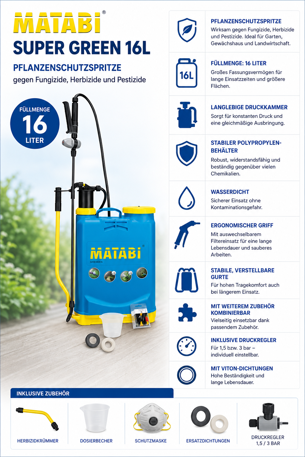MATABI Super Green 16L Rückenspritze – Bild 7