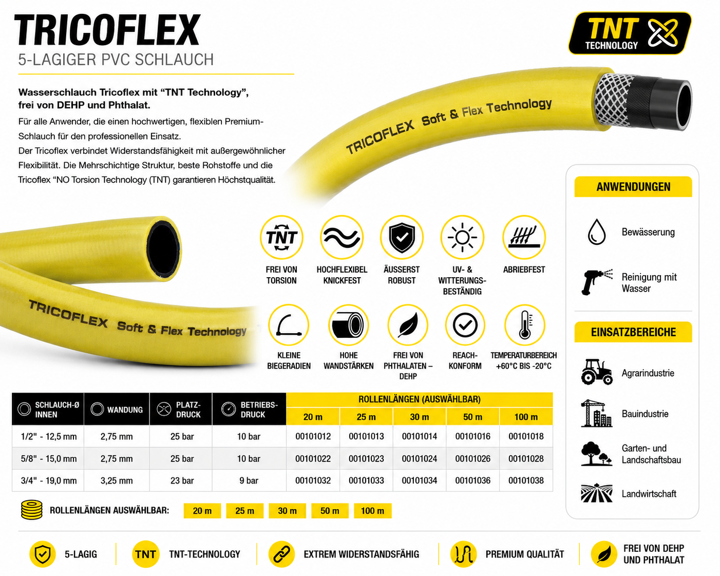 TRICOFLEX 19mm (¾"), 100m – Bild 7