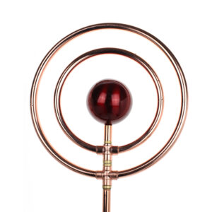 SIROCCO Regner aus Kupfer mit rotem Ball und dop. Bogen