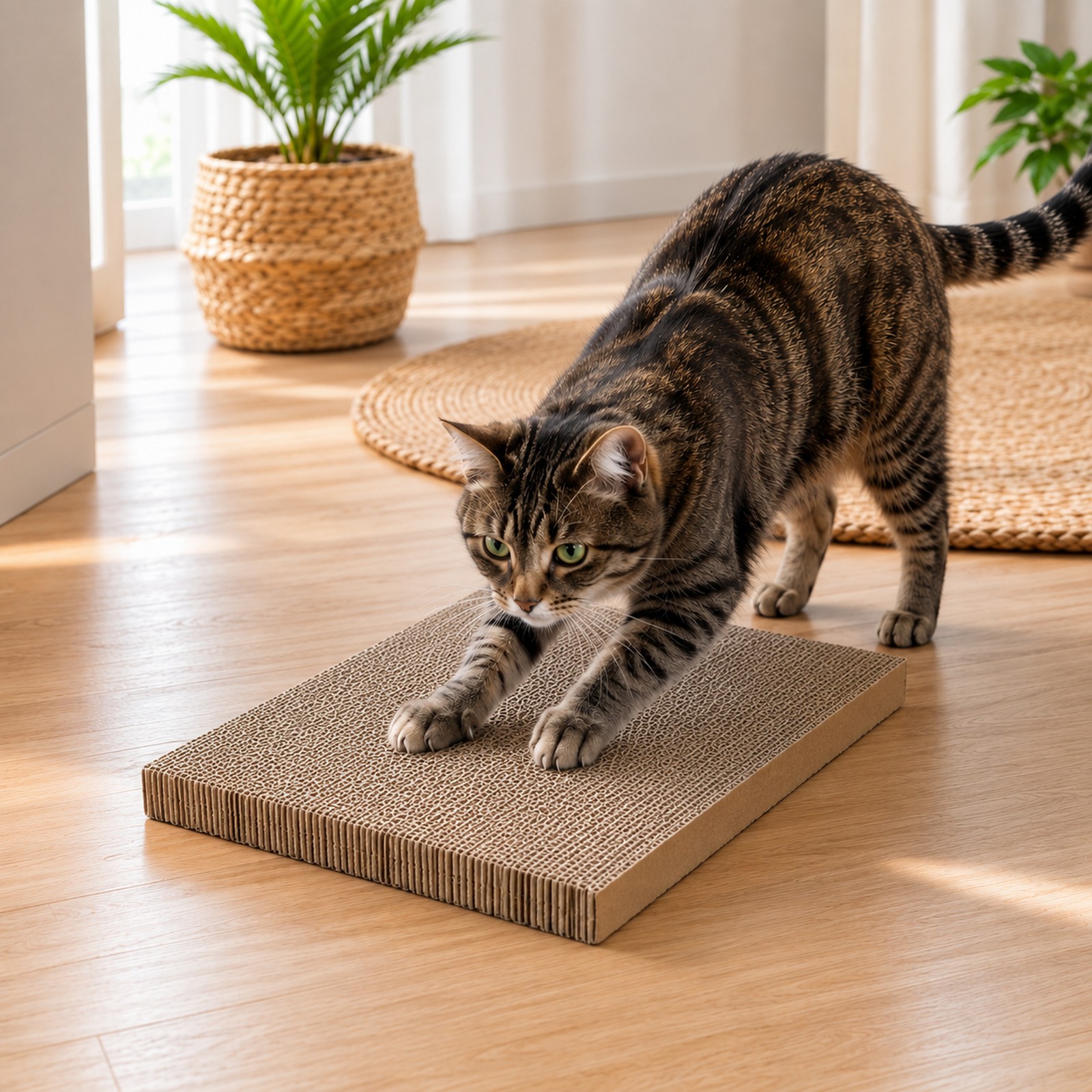 SIROCCO Kratzbrett Pappe Katzen "Scharfe Kralle" 2er 40x30cm – Bild 4