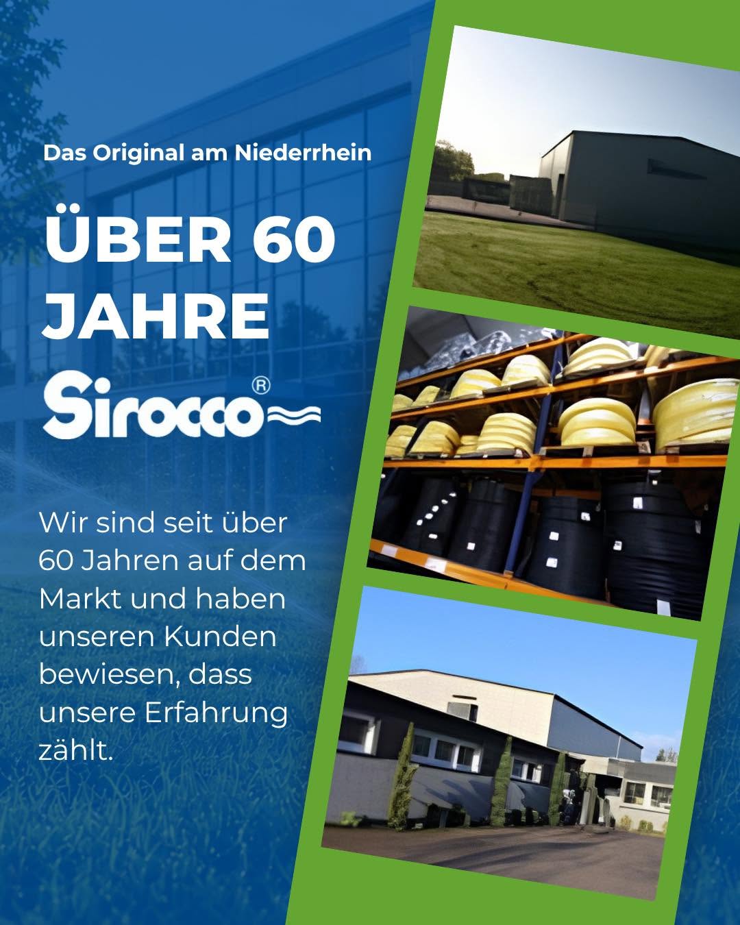 Sirocco GmbH am Standort Kleve: Betriebsgebaeude und Lager, seit ueber 60 Jahren am Niederrhein